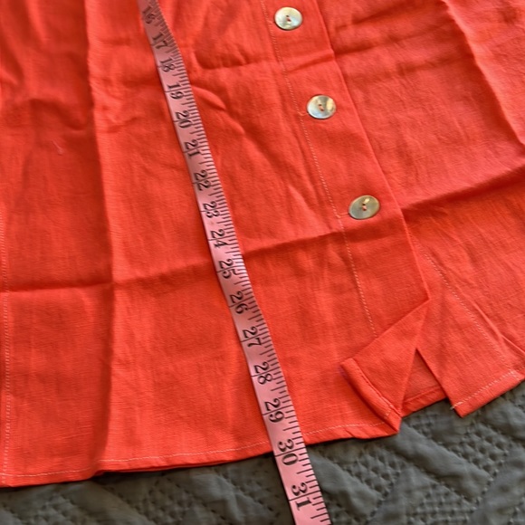 NWT Movint : Orange Linen Skirt - XS - Picture 9 of 10